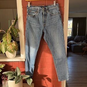 Levi's 501 Straight Leg Blue Jeans